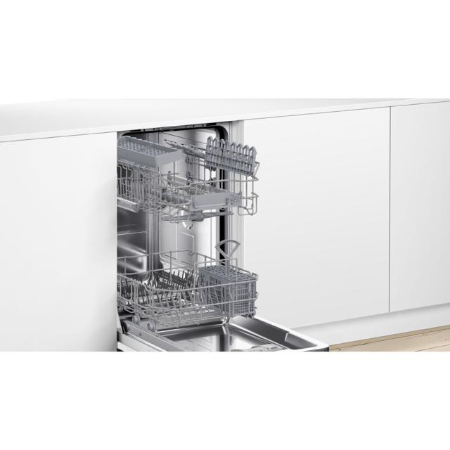 Съдомиялна Bosch SPV2HKX42E, SER2, Dishwasher fully integrated 45cm, E, 8,9 l, 10 ps, 46 dB, ExtraDry, Silence on demand, HC
