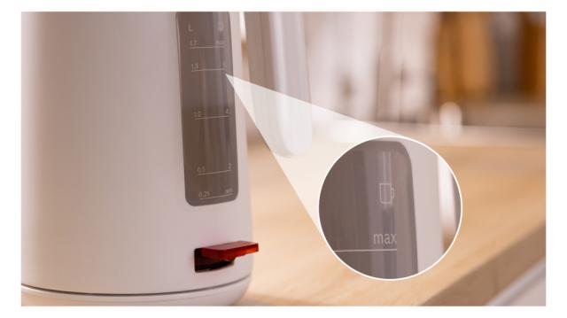 Електрическа кана Bosch TWK2M161, MyMoment Plastic Kettle, 2400 W, 1.7 l, Cup indicator, Limescale filter, Triple safety function, White