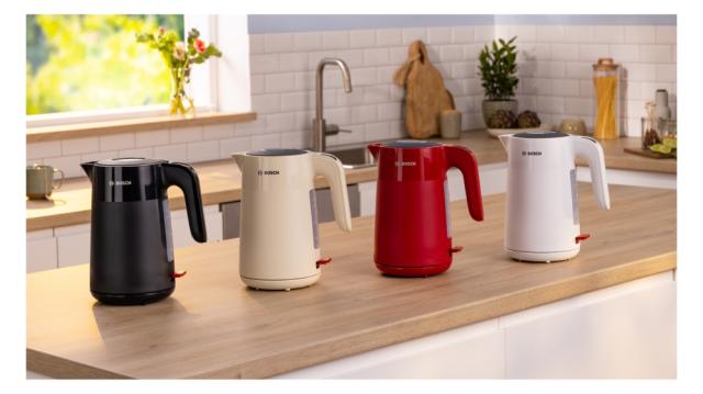 Електрическа кана Bosch TWK2M161, MyMoment Plastic Kettle, 2400 W, 1.7 l, Cup indicator, Limescale filter, Triple safety function, White