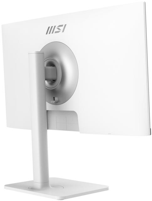 Монитор MSI PRO MODERN MD2412PW, 23.8", IPS, 1920x1080, 1000:1, 1 x HDMI, 1 x Type C (DisplayPort Alternate & 15W PD), 2x 3W SPEAKERS, Less Blue Light PRO, HEIGHT ADJUSTMENT 110 mm, Up to 100Hz, 4ms GTG, Adaptive-Sync Support, White