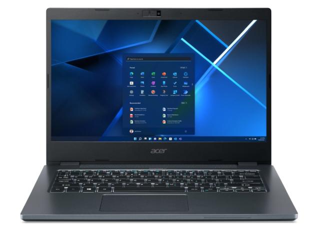 Лаптоп Acer Travelmate TMP413-51-TCO-56FZ, Core i5-1335U, (3.4GHz up to 4.60Ghz, 12MB), 13.3" IPS (WUXGA 1920 x 1200), 1*16GB LPDDR5, 512GB PCIe NVMe SSD, Intel UMA, HD camera with shutter + mic, TPM 2.0, FPR, Wi-Fi 6E, BT, KB, Win 11 Pro, Blue, 3Y W