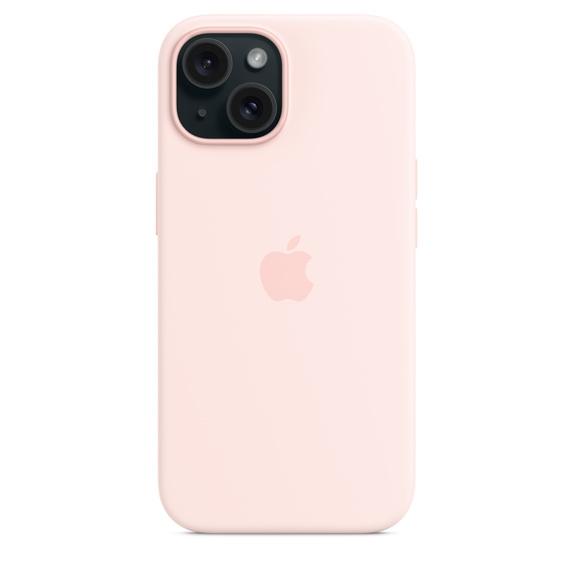 Калъф Apple iPhone 15 Silicone Case with MagSafe - Light Pink