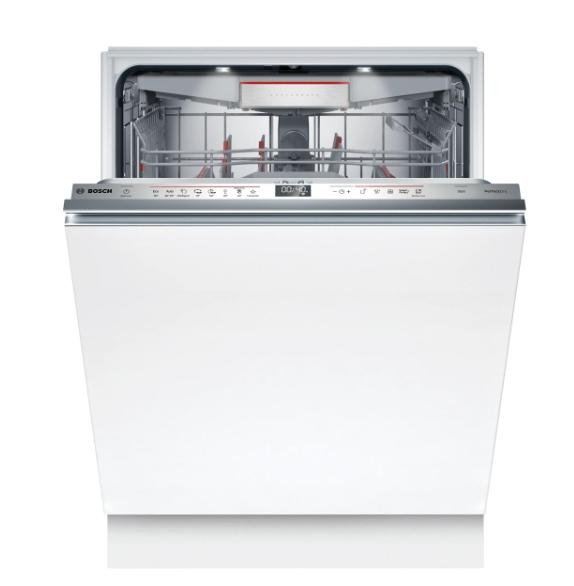 Съдомиялна Bosch SBV6ZCX05E SER6 Intelligent dishwasher fully integrated, B, Zeolith, 865mm height, 9,0l, 14ps, 8p/5o, 40dB(B), Silence 41dB,  3rd basket, Extra Clean Zone, TimeLight, HC, interior light