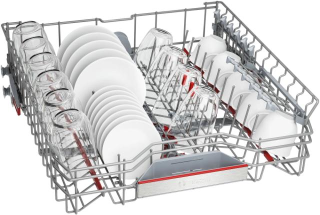 Съдомиялна Bosch SMD6ECX00E SER6 Dishwasher fully integrated, B, EcoDrying, 9,0l, 14ps, 8p/5o, 42dB(B), Silence 41dB, OpenAssist, display, 3rd drawer, Extra Clean Zone, TimeLight, HC