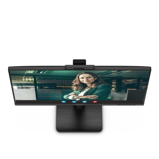Монитор AOC 24P3CW, 23.8" IPS WLED, 1920x1080@75Hz, 4ms GtG, 300cd m/2, 1000:1, DCR 50M:1, AdaptiveSync, FlickerFree, Low Blue Light, 5Wx2, 5MP Windows Hello, Tilt, Height Adjust, Pivot, Swivel, HDMI, DP, RJ45, USB hub