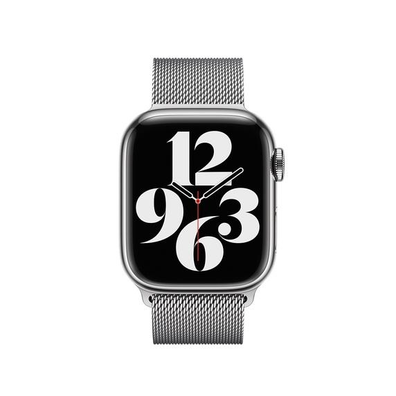 Каишка за часовник Apple 41mm Silver Milanese Loop
