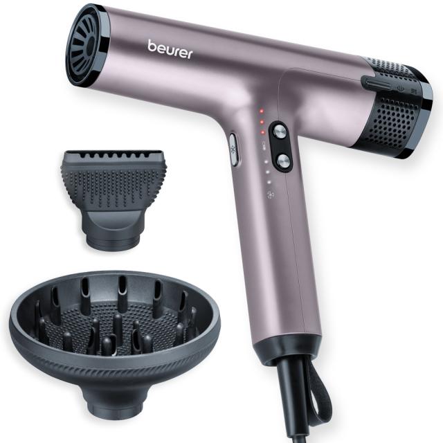 Сешоар Beurer HC 100 Excellence Hair dryer, ECO technology, lightweight and ergonomic, Slim, magnetic nozzle and diffuser, Ion function, 4 temperature and blower settings, Integrated memory function