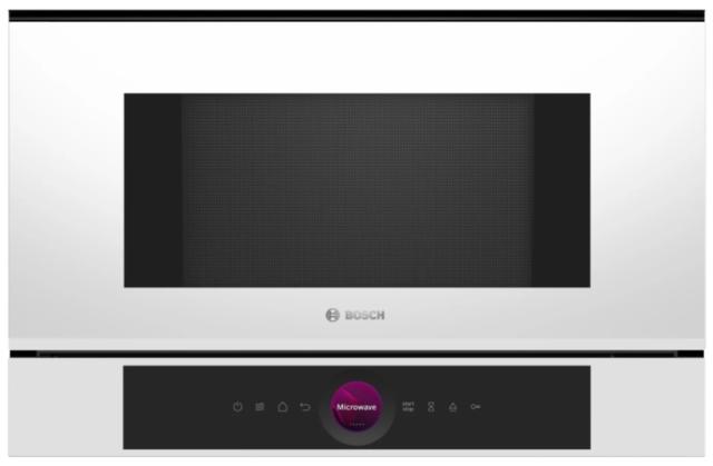 Микровълнова печка Bosch BFL7221W1 SER8 Built-in microwave, 21l, AutoPilot 7, LED light, left hinge,TFT, white