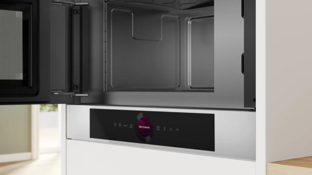 Микровълнова печка Bosch BFL7221W1 SER8 Built-in microwave, 21l, AutoPilot 7, LED light, left hinge,TFT, white