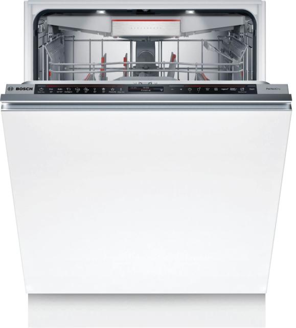 Съдомиялна Bosch SMD8TCX01E SER8 Intelligent dishwasher fully integrated, A, Zeolith, EcoDrying, 9,5l, 14ps, 8p/6o, 43dB(B), OpenAssist, 3rd drawer, PerfectDry, Extra Clean Zone, TFT display, TimeLight, HC, interior light
