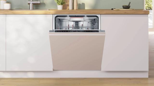 Съдомиялна Bosch SMD8TCX01E SER8 Intelligent dishwasher fully integrated, A, Zeolith, EcoDrying, 9,5l, 14ps, 8p/6o, 43dB(B), OpenAssist, 3rd drawer, PerfectDry, Extra Clean Zone, TFT display, TimeLight, HC, interior light