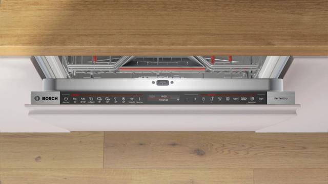 Съдомиялна Bosch SMD8TCX01E SER8 Intelligent dishwasher fully integrated, A, Zeolith, EcoDrying, 9,5l, 14ps, 8p/6o, 43dB(B), OpenAssist, 3rd drawer, PerfectDry, Extra Clean Zone, TFT display, TimeLight, HC, interior light