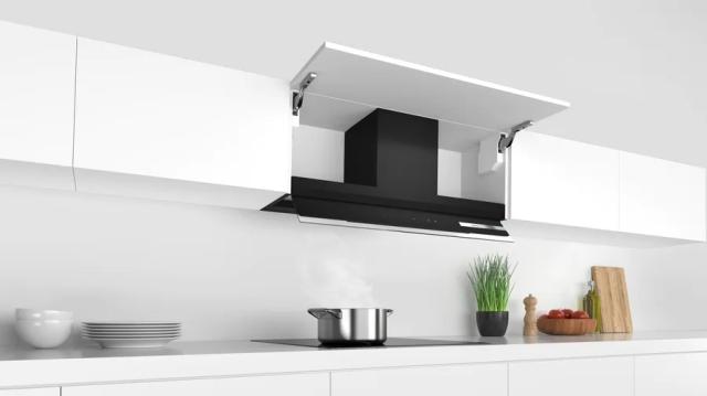 Аспиратор Bosch DBB97AM60 SER6 Integrated box hood 90cm B, max 749 m2/h, 63 dB, Glass panel with integrated TouchSelect control, LED light, black