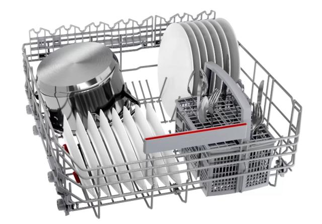 Съдомиялна Bosch SMS4ENI06E SER4 Free-standing dishwasher, B, EcoDrying, 9,0l, 13ps, 6p/5o, 42dB(B), Silence 41dB, Extra Space 3rd basket, Rackmatic, inox, HC