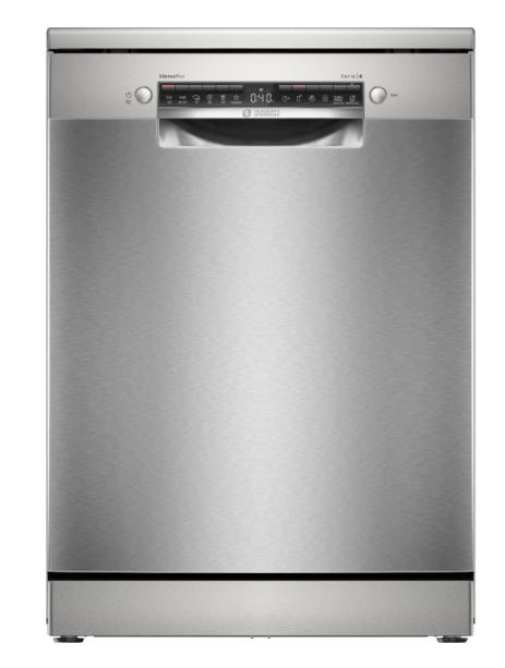 Съдомиялна Bosch SMS4EMI06E SER4 Free-standing dishwasher, B, EcoDrying, 9,0l, 14ps, 6p/5o, 42dB(B), Silence 41dB, 3rd drawer, Rackmatic, inox, HC