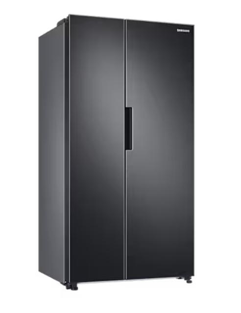 Хладилник Samsung RS66A8101B1/EF, Side by Side Refrigerator with SpaceMax technology, Twin Cooling Plus, Smart Conversion, No Frost, 652 I (409/243), 36 dBA, DIT, Energy Efficiency E, H 178 cm, Black