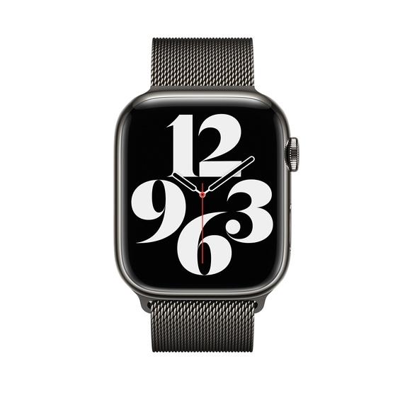 Каишка за часовник Apple 45mm Graphite Milanese Loop