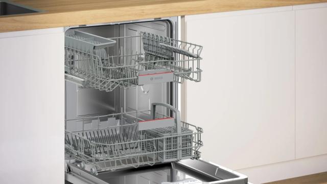 Съдомиялна Bosch SMI4HTS00E SER4 Dishwasher integrated, D, Polinox, 9,0l, 13ps, 6p/5o, 46dB(C), Rackmatic, HC