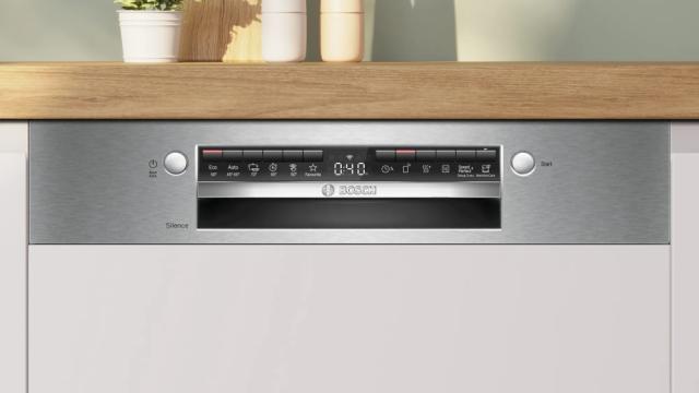 Съдомиялна Bosch SMI4HVS00E SER4 Dishwasher integrated, D, Polinox, 9,0l, 14ps, 6p/5o, 46dB(C), 3rd drawer, Rackmatic, HC