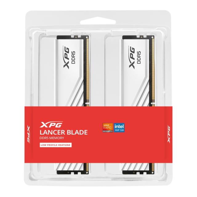Памет ADATA LANCER BLADE 32GB (2x16GB) DDR5 5600 MHz U-DIMM White