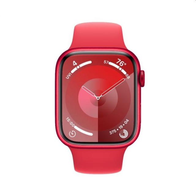Часовник Apple Watch Series 9 GPS 45mm (PRODUCT)RED Aluminium Case with (PRODUCT)RED Sport Band - M/L
