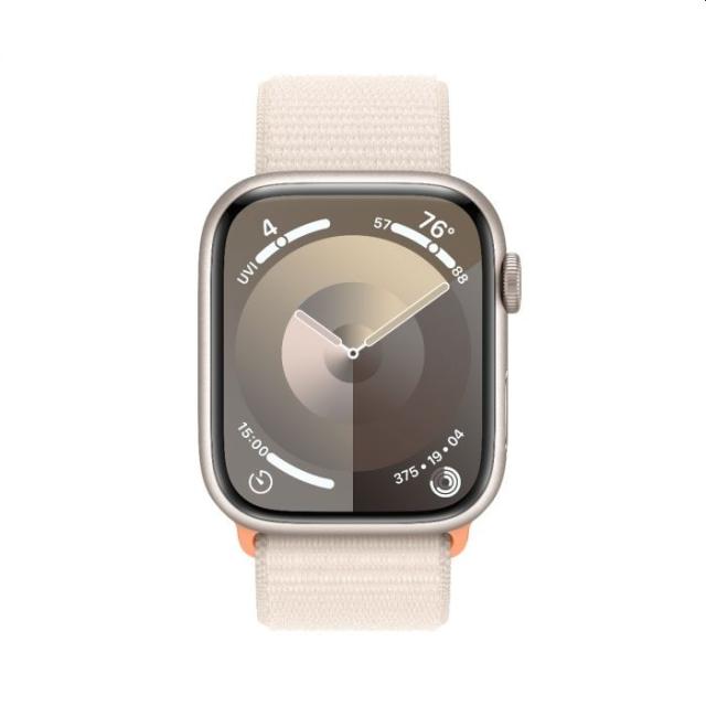 Часовник Apple Watch Series 9 GPS 45mm Starlight Aluminium Case with Starlight Sport Loop
