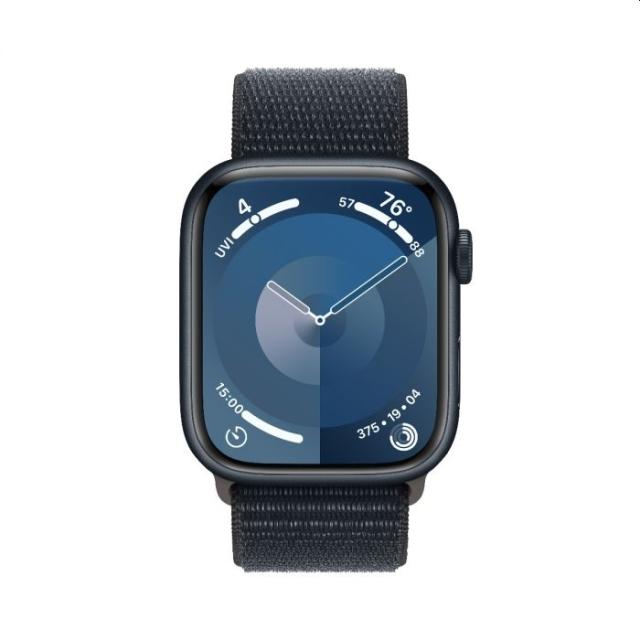 Часовник Apple Watch Series 9 GPS 45mm Midnight Aluminium Case with Midnight Sport Loop