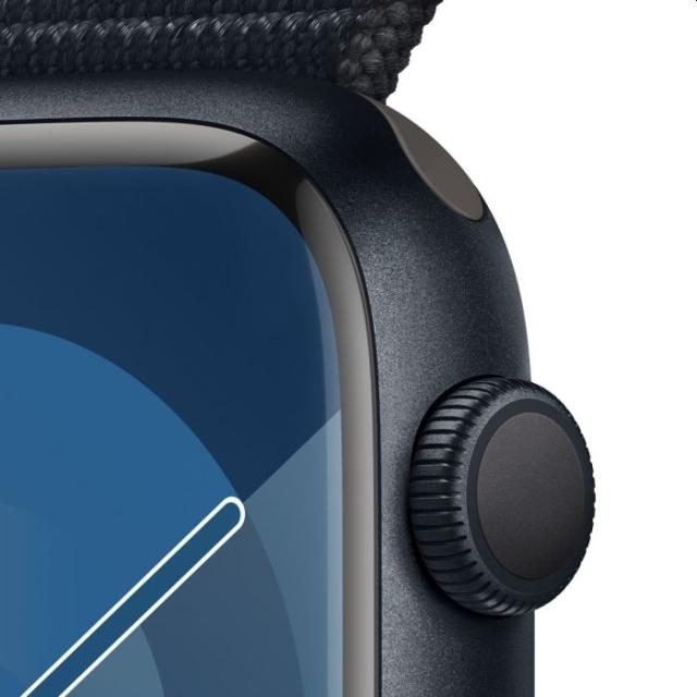 Часовник Apple Watch Series 9 GPS 45mm Midnight Aluminium Case with Midnight Sport Loop
