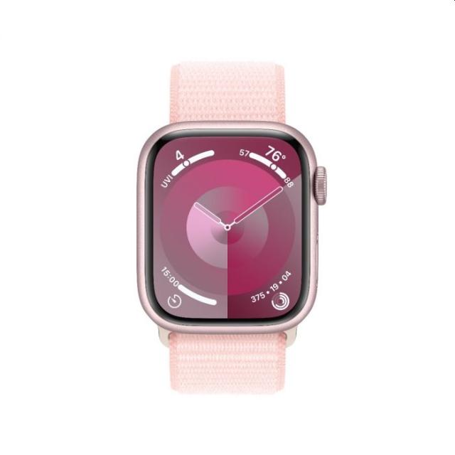 Часовник Apple Watch Series 9 GPS + Cellular 41mm Pink Aluminium Case with Light Pink Sport Loop