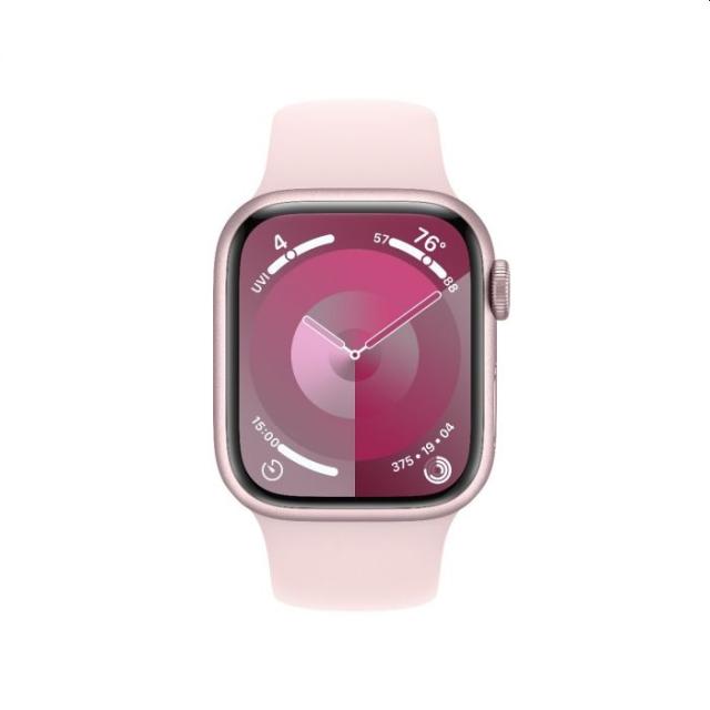 Часовник Apple Watch Series 9 GPS + Cellular 41mm Pink Aluminium Case with Light Pink Sport Band - M/L