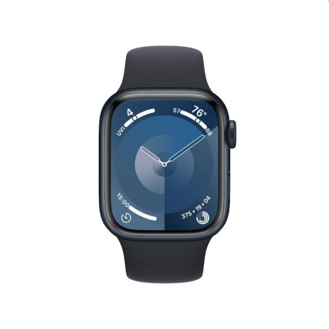 Часовник Apple Watch Series 9 GPS + Cellular 41mm Midnight Aluminium Case with Midnight Sport Band - M/L
