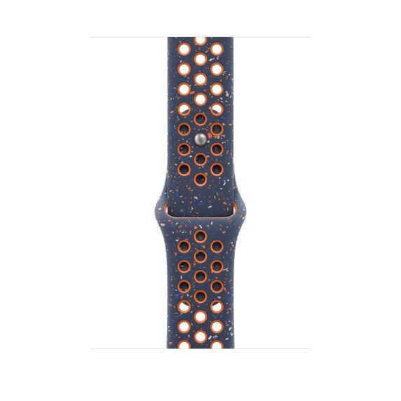 Каишка за часовник Apple 45mm Blue Flame Nike Sport Band - S/M