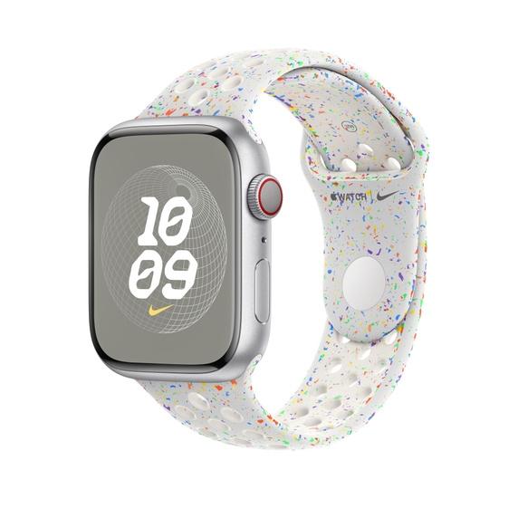 Каишка за часовник Apple 45mm Pure Platinum Nike Sport Band - M/L