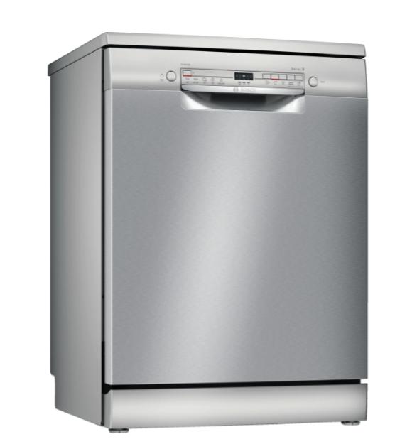 Съдомиялна Bosch SMS2ITI11E SER2 Free-standing dishwasher, E, Polinox, 10,5l, 12ps, 5p/4o, 48dB(C), inox, Start delay 9h, w/o Height Adjustable Top Basket, Extra dry, HC