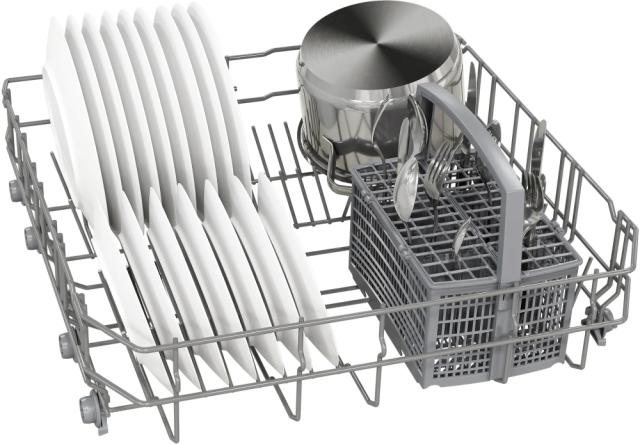 Съдомиялна Bosch SMS2ITI11E SER2 Free-standing dishwasher, E, Polinox, 10,5l, 12ps, 5p/4o, 48dB(C), inox, Start delay 9h, w/o Height Adjustable Top Basket, Extra dry, HC