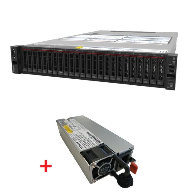 Сървър Lenovo ThinkSystem SR650 Xeon Silver 4210R (10C 2.4GHz 13.75MB Cache/100W), 32GB 2933MHz (1x32GB, 2Rx4 RDIMM), O/B, 9350-8i, 1Gb 4-port RJ45 LOM, 2x750W, XCC Enterprise, Tooless Rails