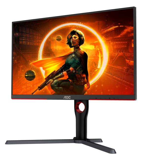 Монитор AOC Q27G3XMN/BK, 27" IPS MiniLED, 2560x1440@180Hz, 1ms GtG, 1000cd/m2, 3000:1, DCR 80M:1, Adaptive Sync, FlickerFree, Low Blue Light, Tilt, Height Adjust, Pivot, Swivel, 2xHDMI, DP