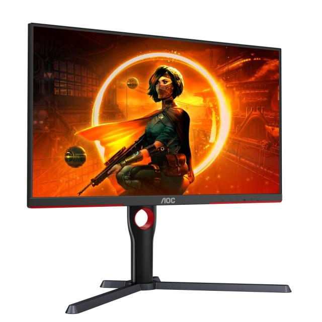 Монитор AOC Q27G3XMN/BK, 27" IPS MiniLED, 2560x1440@180Hz, 1ms GtG, 1000cd/m2, 3000:1, DCR 80M:1, Adaptive Sync, FlickerFree, Low Blue Light, Tilt, Height Adjust, Pivot, Swivel, 2xHDMI, DP