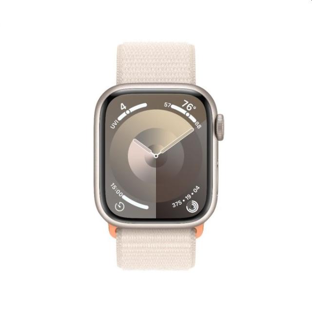 Часовник Apple Watch Series 9 GPS + Cellular 41mm Starlight Aluminium Case with Starlight Sport Loop