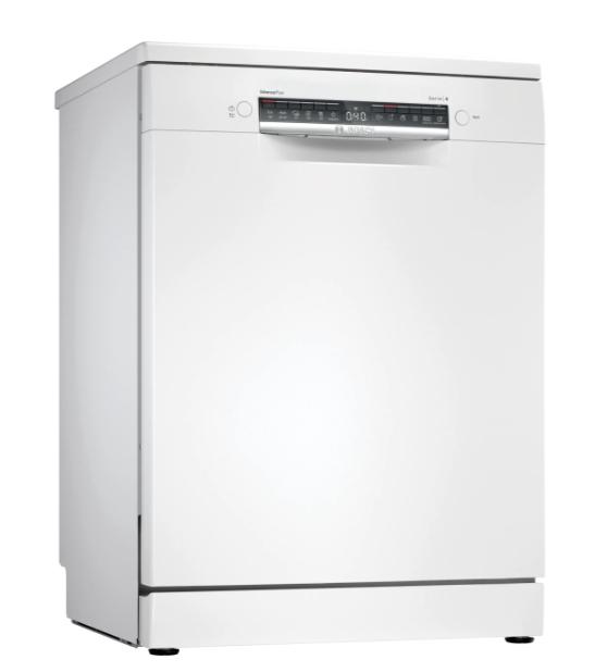 Съдомиялна Bosch SMS4EMW06E SER4 Free-standing dishwasher, B, EcoDrying, 9,0l, 14ps, 6p/5o, 42dB(B), Silence 41dB, 3rd drawer, Rackmatic, white, HC
