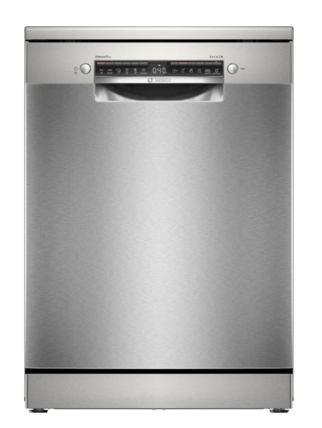 Съдомиялна Bosch SMS4EVI00E SER4 Free-standing dishwasher, C, EcoDrying, Polinox, 9,0l, 14ps, 6p/5o, 44dB(B), Silence 43dB, 3rd drawer, Rackmatic, inox, HC