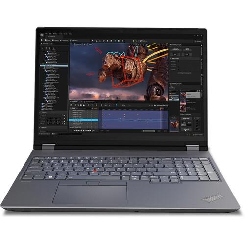 Лаптоп Lenovo ThinkPad P16 G2, Intel Core i9-13980HX 24C (1.60 - 5.60 GHz, 36MB cache), 16.0" (40.64 cm) WQXGA, IPS AG, NVIDIA RTX 2000 Ada 8GB, 32GB (16+16) DDR5 5600MHz, 1TB SSD, Backlit KB, Win11Pro
