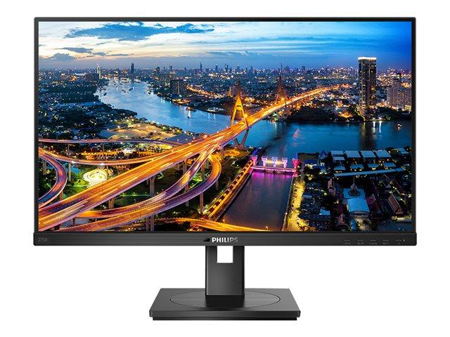 Монитор Philips 275B1, 27" (68.58 cm) IPS панел, 75 Hz, QHD, 4 ms, 300 cd/m2, DisplayPort, DP, HDMI, DVI-D, 4x USB 3.2