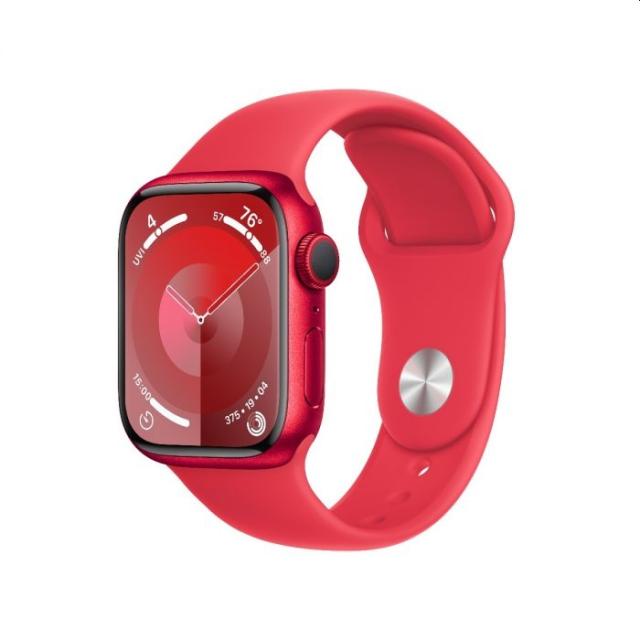 Часовник Apple Watch Series 9 GPS 41mm (PRODUCT)RED Aluminium Case with (PRODUCT)RED Sport Band - S/M