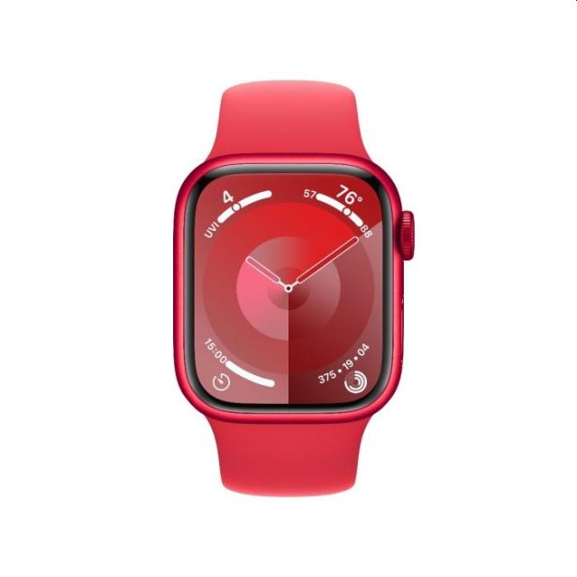 Часовник Apple Watch Series 9 GPS 41mm (PRODUCT)RED Aluminium Case with (PRODUCT)RED Sport Band - S/M