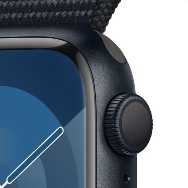 Часовник Apple Watch Series 9 GPS 41mm Midnight Aluminium Case with Midnight Sport Loop