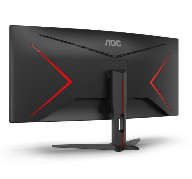 Монитор AOC CU34G2XE/BK, 34" Curved 1500R VA WLED, 3440x1440@144Hz, 4ms GtG, 1ms MPRT, 300 cd/m2, 3000:1, DCR 80M:1, Adaptive Sync, FlickerFree, Low Blue Light, Tilt, HDMI, 2xDP