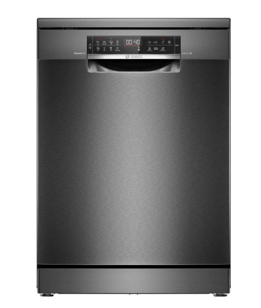 Съдомиялна Bosch SMS6ECC00E SER6 Free-standing dishwasher, B, EcoDrying, 9,0l, 14ps, 8p/5o, 42dB(B), Silence 41dB, 3rd drawer, Extra Clean Zone, black inox, HC