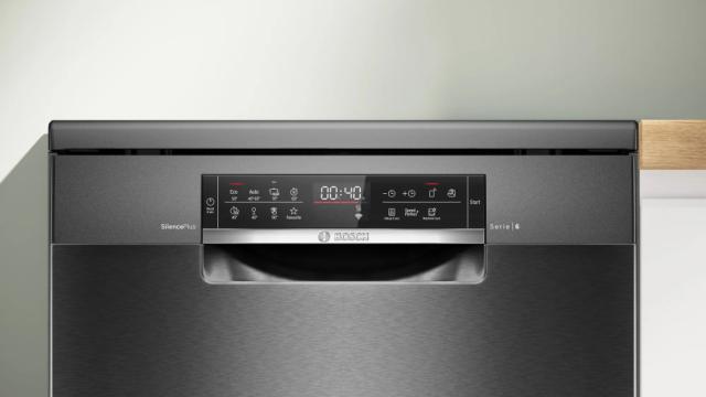 Съдомиялна Bosch SMS6ECC00E SER6 Free-standing dishwasher, B, EcoDrying, 9,0l, 14ps, 8p/5o, 42dB(B), Silence 41dB, 3rd drawer, Extra Clean Zone, black inox, HC