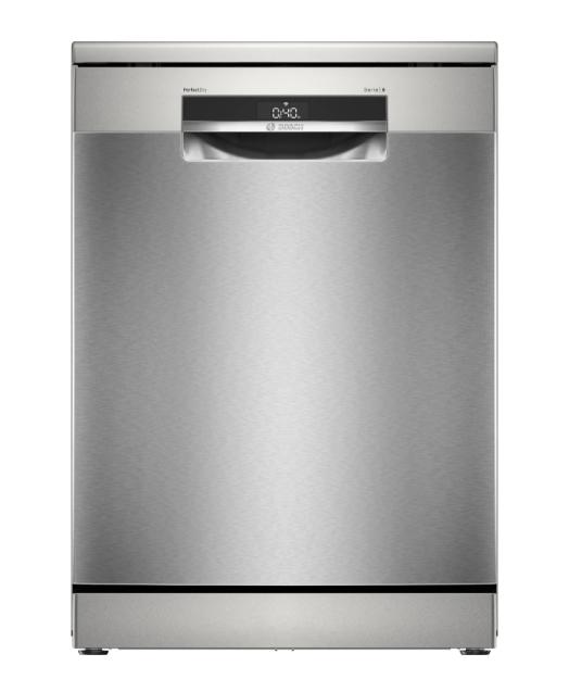 Съдомиялна Bosch SMS6ZDI11E SER6 Free-standing dishwasher, B, Zeolith, 9,0l, 13ps, 6p/5o, 40dB(B), Silence 39dB, Extra Space 3rd basket, Extra Clean Zone, inox, HC